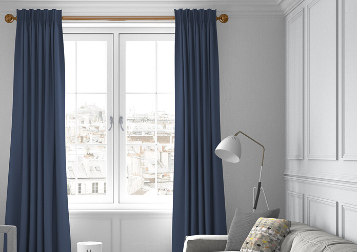 Sunningdale, Indigo - Made to Measure Curtains - Image 3